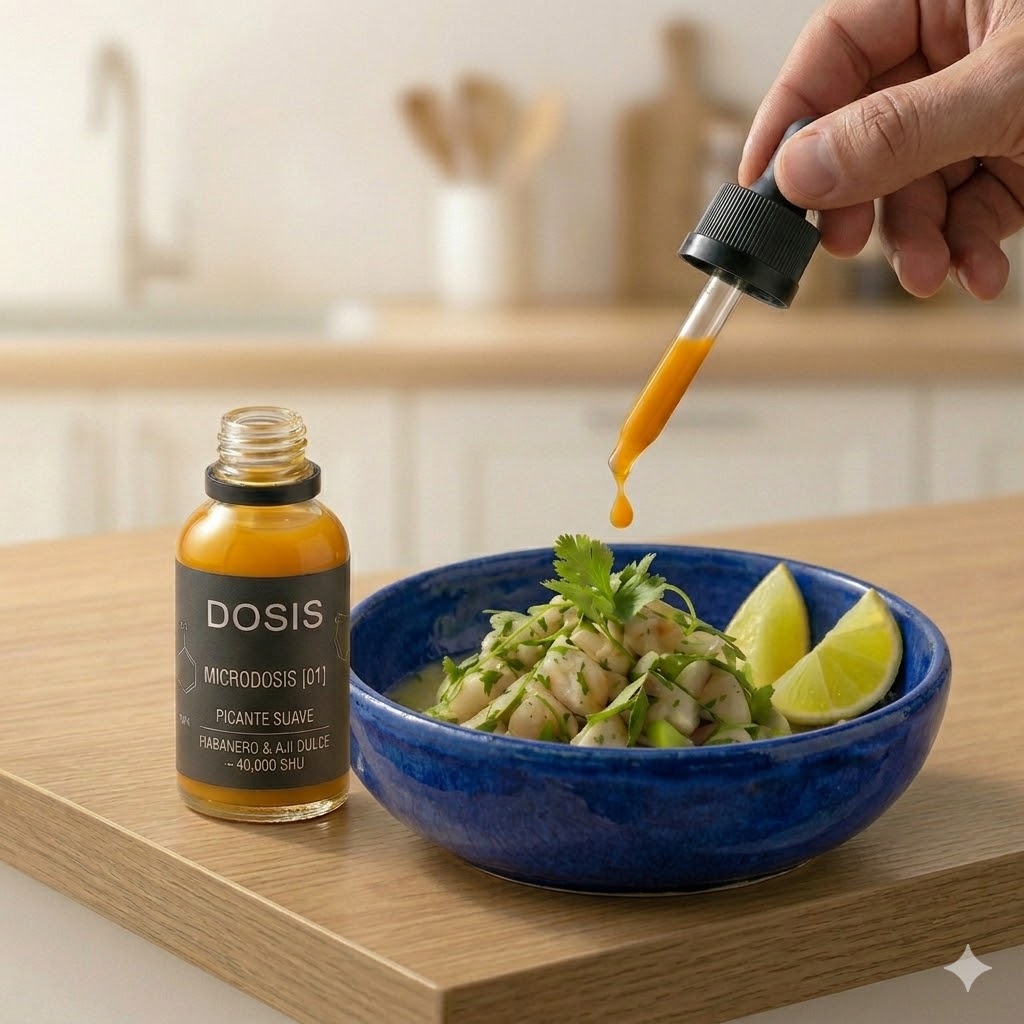 Microdosis sobre ceviche